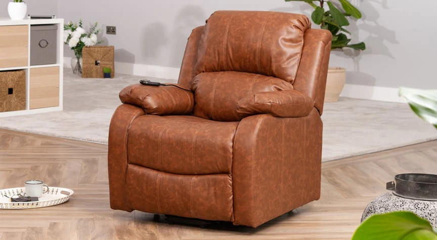 Ashbourne Dual Motor Massage Heat Riser Recliner - Image 6