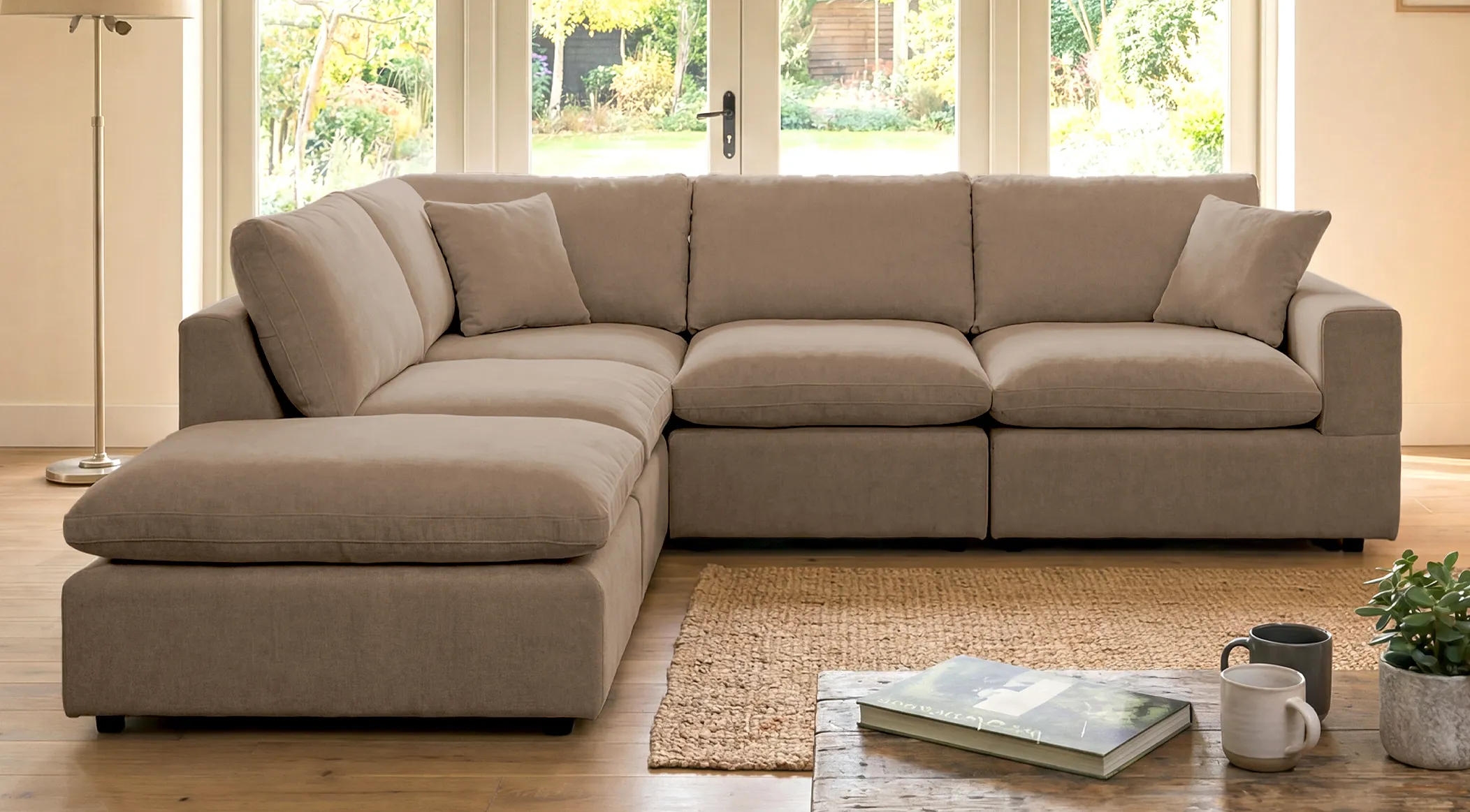 Cardew Left Hand Facing 5-Piece Modular Corner Sofa - Image 3