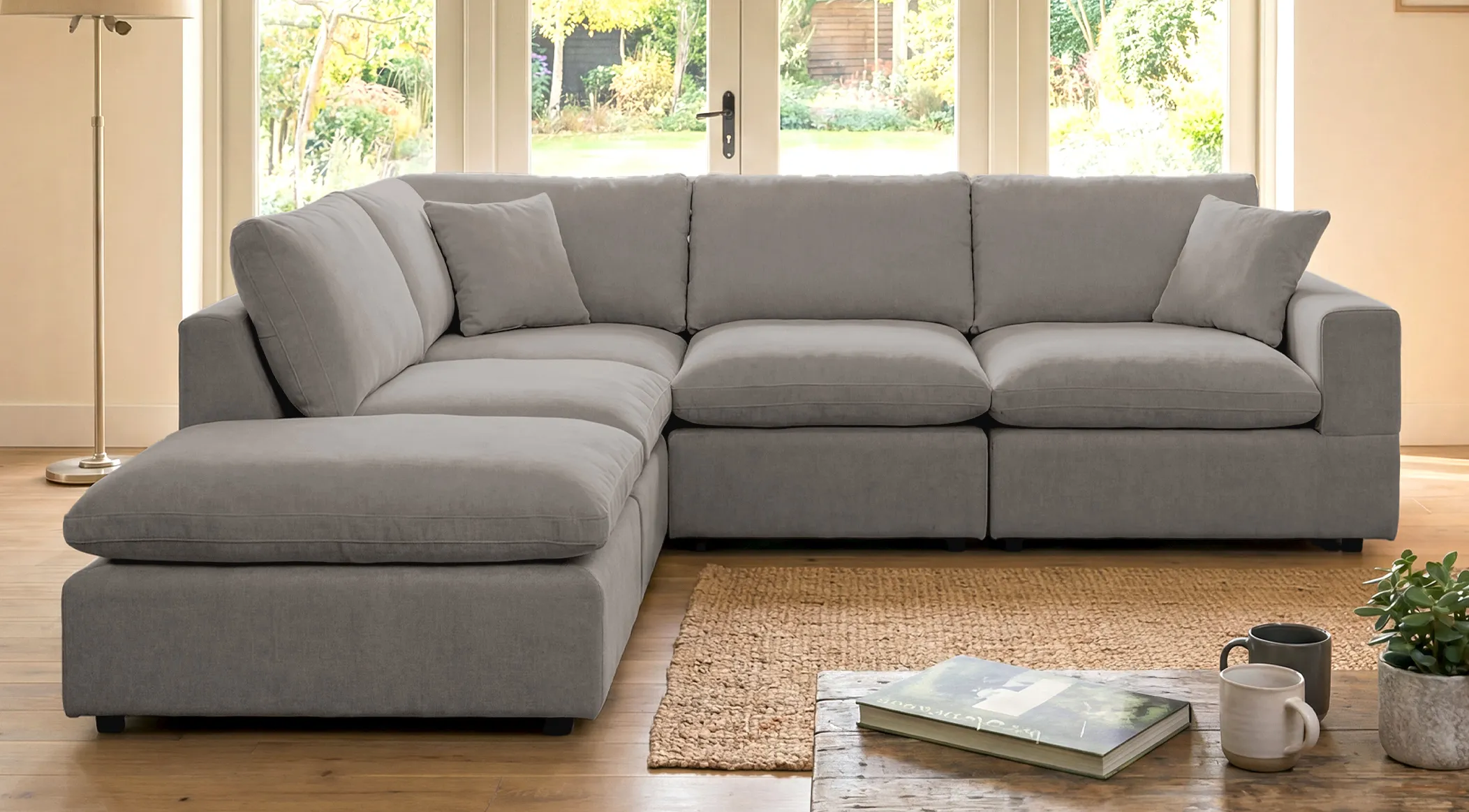 Cardew Left Hand Facing 5-Piece Modular Corner Sofa - Image 4
