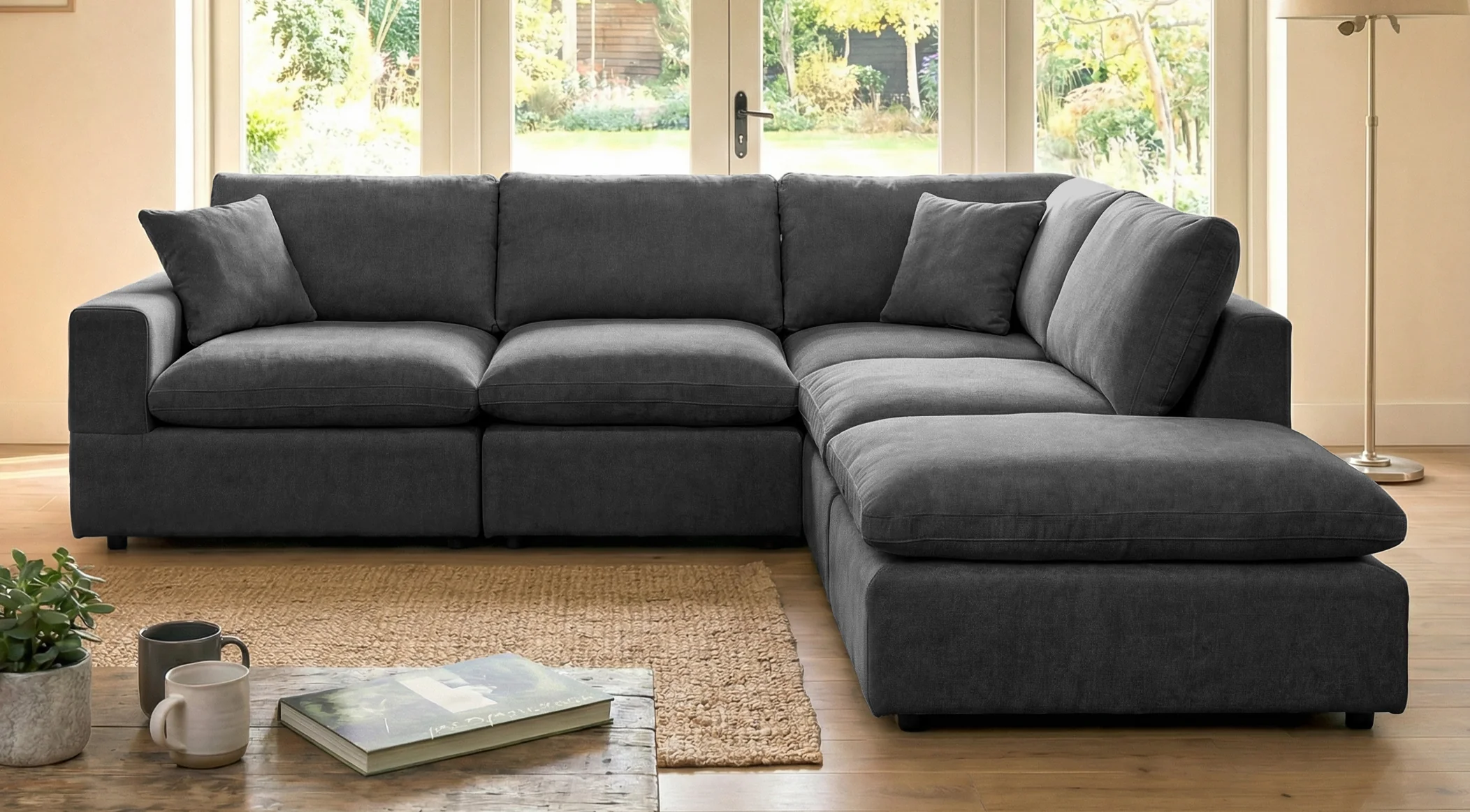 Cardew Right Hand Facing 5-Piece Modular Corner Sofa - Image 3