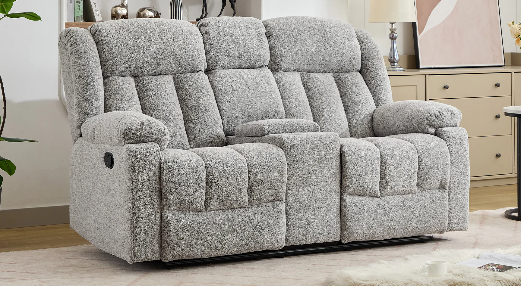 Cranfield 2 Seat Recliner Sofa with Centre Console - Image 4