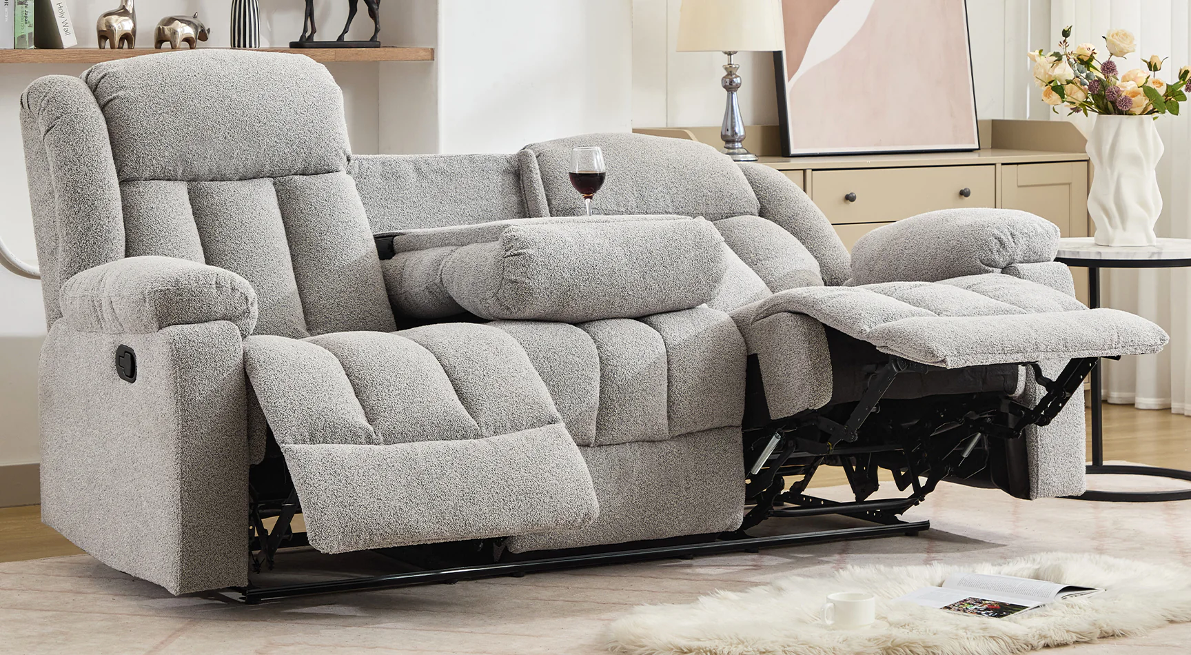 Cranfield 3 Seat Recliner Sofa with Centre Console - Image 3