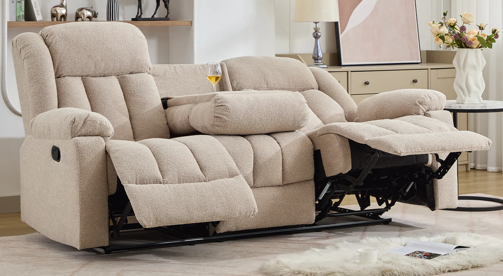 Cranfield 3 Seat Recliner Sofa with Centre Console - Image 4