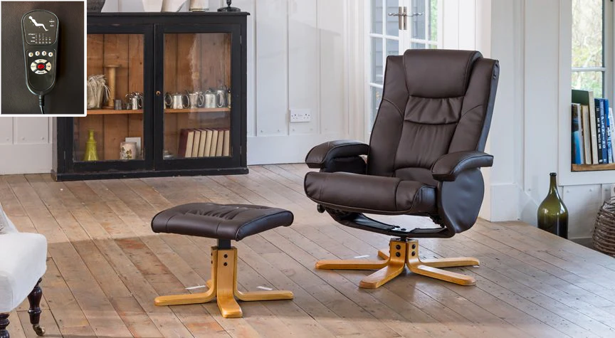 Haddenham Swivel Recliner With Massage And Heat - Image 3