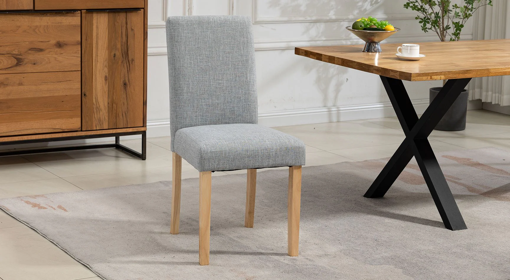 Maiolo Fabric Pair Of Dining Chairs - Image 3